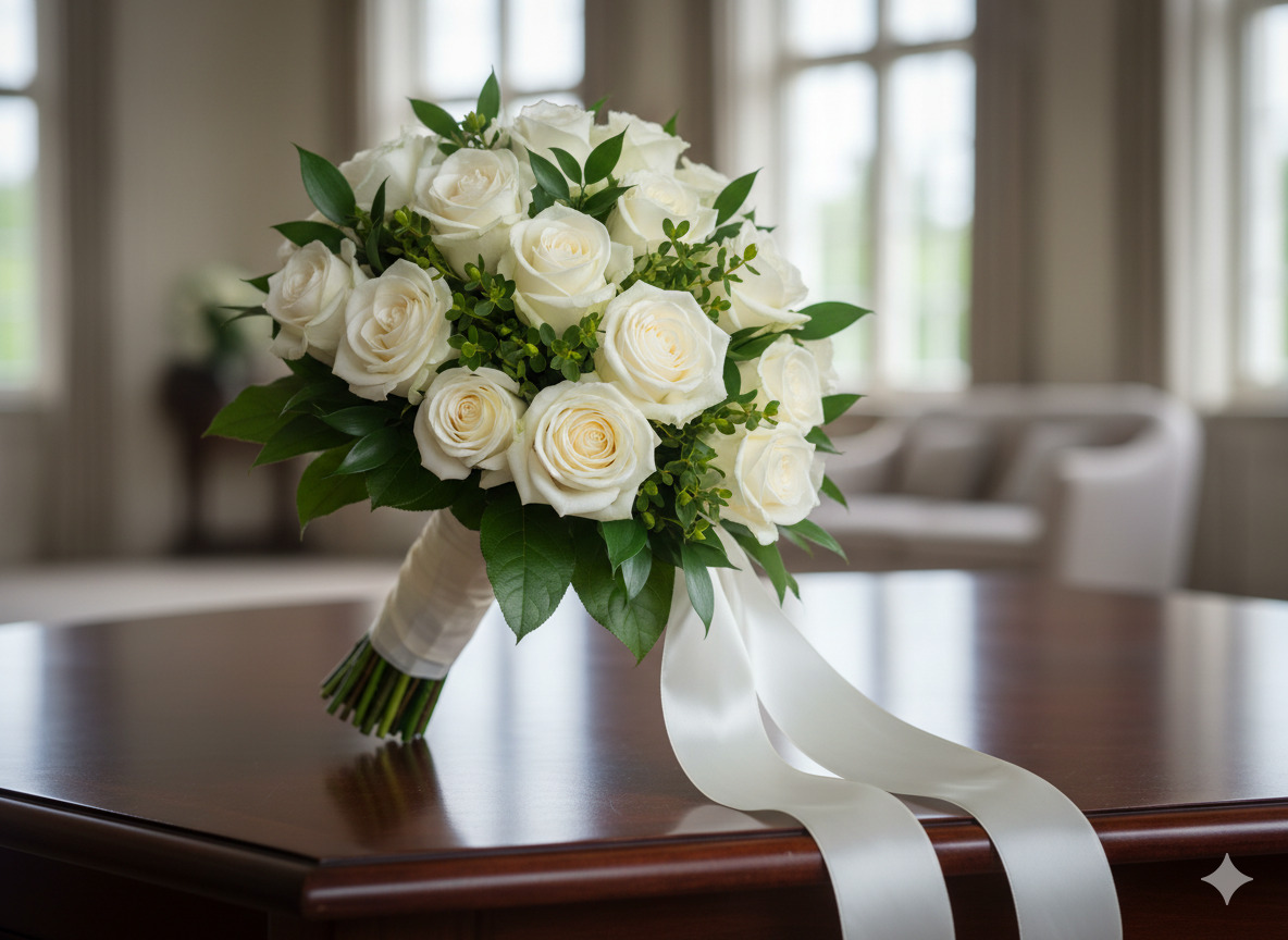 Elegant white bouquet